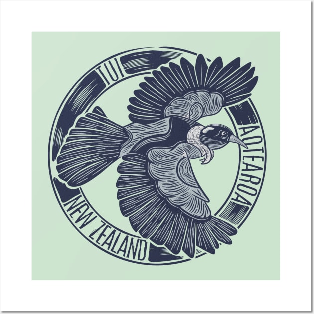 Tui NZ bird Tui Posters and Art Prints TeePublic